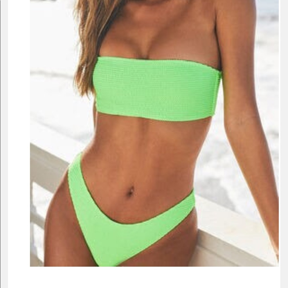 NWOT Lime Scrunch Bandeau